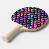Rainbow Dragon Scales Ping Pong Paddle Tischtennis Schläger (Vorderseite)