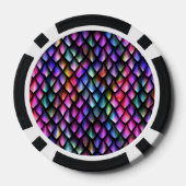 Rainbow Dragon Scales Poker Chip (Rückseite)