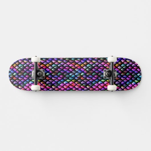 Rainbow Dragon Scales Skateboard (Horizontal)