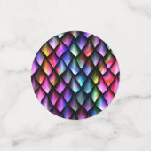 Rainbow Dragon Scales Table Confetti Konfetti (Klein Vorderseite)