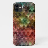 Rainbow Dragon Scales Texture Case-Mate iPhone Hülle (Rückseite)