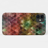Rainbow Dragon Scales Texture Case-Mate iPhone Hülle (Rückseite (Horizontal))