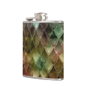 Rainbow Dragon Scales Texture Flachmann (Links)