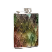 Rainbow Dragon Scales Texture Flachmann (Rechts)