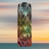 Rainbow Dragon Scales Texture Thermosbecher