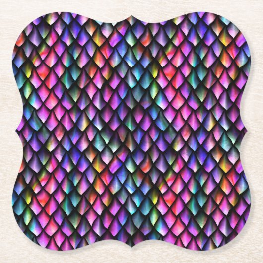 Rainbow Dragon Scales Untersetzer (Vorderseite)