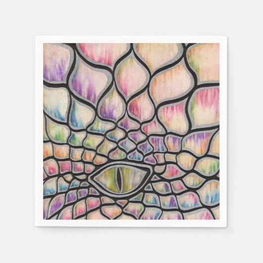 Rainbow Dragon Serviette (Vorderseite)