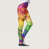Rainbow Dragon Snake Fantasy Queen Pride Flag Leggings (Rechts)