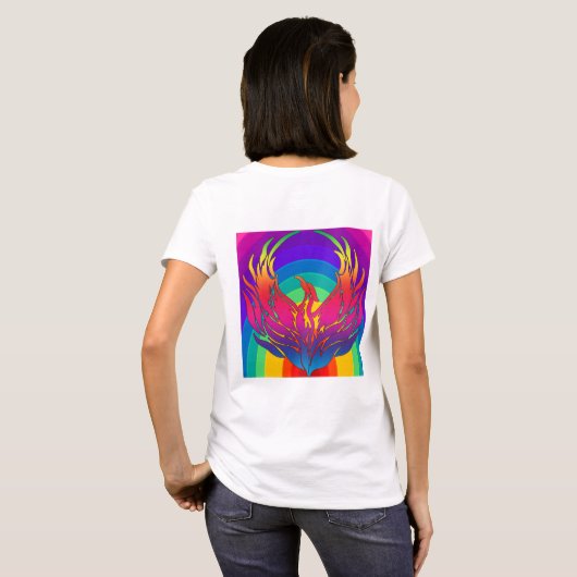Rainbow Dragon T-Shirt (Schwarz voll)