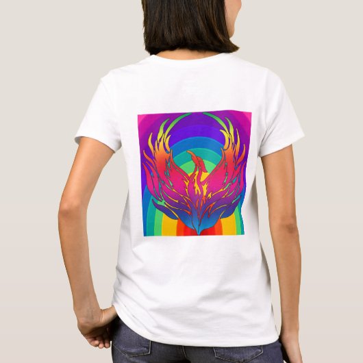 Rainbow Dragon T-Shirt (Rückseite)