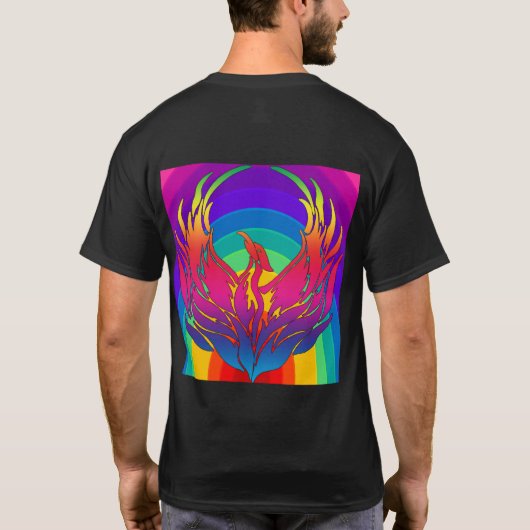 Rainbow Dragon T-Shirt (Rückseite)