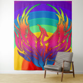 Rainbow Dragon Tapestry Wandteppich (Beispiel)