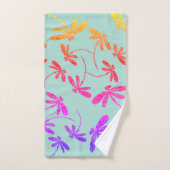 Rainbow Dragonflies Badhandtuch Set (Handtuch)