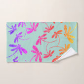 Rainbow Dragonflies Badhandtuch Set (Handtuch)