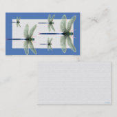 Rainbow Dragonfly Anpassbare Visitenkarten Visitenkarte (Vorne/Hinten)