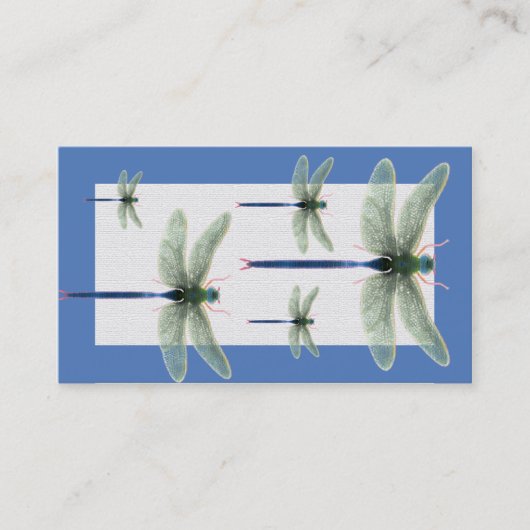 Rainbow Dragonfly Anpassbare Visitenkarten Visitenkarte (Vorderseite)