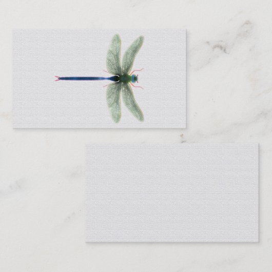 Rainbow Dragonfly Anpassbare Visitenkarten Visitenkarte (Vorne/Hinten)