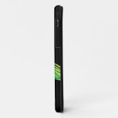 Rainbow Dragonfly auf Black Case-Mate iPhone Case (Hinten/Links)