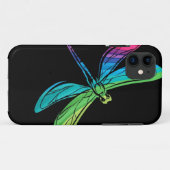 Rainbow Dragonfly auf Black Case-Mate iPhone Case (Rückseite (Horizontal))