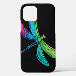 Rainbow Dragonfly auf Black Case-Mate iPhone Case