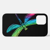 Rainbow Dragonfly auf Black Case-Mate iPhone Case (Rückseite (Horizontal))