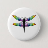 Rainbow Dragonfly Button (Vorderseite)