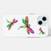 Rainbow Dragonfly iPhone Case (Rückseite (Horizontal))