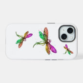 Rainbow Dragonfly iPhone Case 15 Hülle (Rückseite (Horizontal))