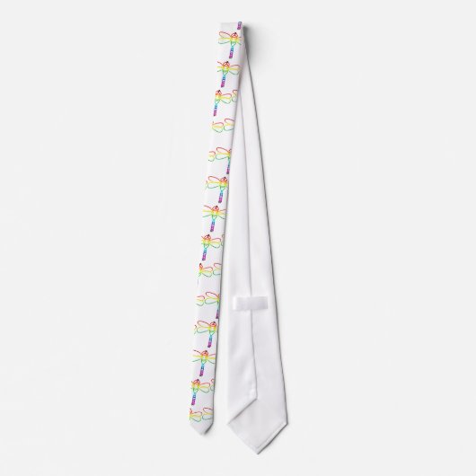 Rainbow Dragonfly-Krawatte Krawatte (Rückseite)
