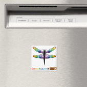 Rainbow Dragonfly-Magnet Magnet (In Situ (Geschirrspüler))