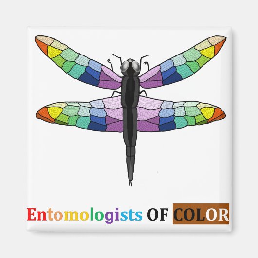 Rainbow Dragonfly-Magnet Magnet (Vorne)