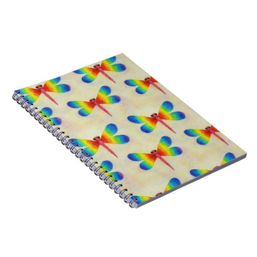 Rainbow Dragonfly Notizblock (Rechte Seite)