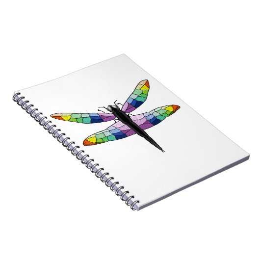 Rainbow Dragonfly-Notizbuch Notizblock (Rechte Seite)