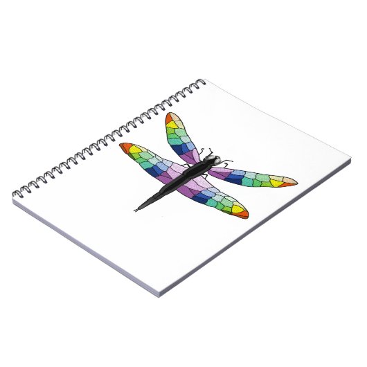 Rainbow Dragonfly-Notizbuch Notizblock (Linke Seite)