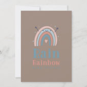 Rainbow Drawing Heart Icon Pastel AestheticArt Einladung (Vorderseite)