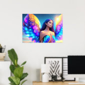 Rainbow Dream Angel Remembrane OWN ART Poster (Heimbüro)