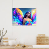 Rainbow Dream Angel Remembrane OWN ART Poster (Küche)
