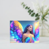 Rainbow Dream Angel Remembrane OWN ART Postkarte (Stehend Vorderseite)