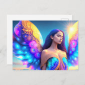 Rainbow Dream Angel Remembrane OWN ART Postkarte (Vorne/Hinten)