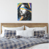 Rainbow Dream Canvas Print - Malerei Leinwanddruck (Insitu (Schlafzimmer))
