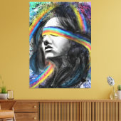 Rainbow Dream Canvas Print - Malerei Leinwanddruck (Insitu (Wohnzimmer))