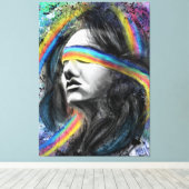Rainbow Dream Canvas Print - Malerei Leinwanddruck (Insitu (Holzboden))
