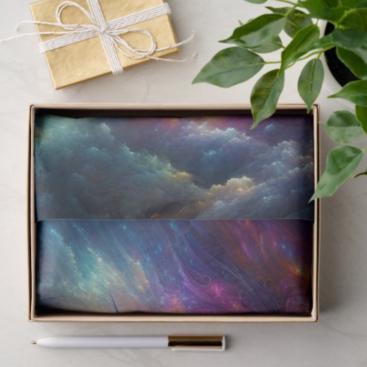 Rainbow Dream Dragon | Ethereal Fantasy Decoupage Seidenpapier (Geschenk)