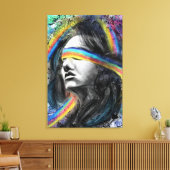 Rainbow Dream Leinwanddruck - Gemälde (Insitu (Wohnzimmer))