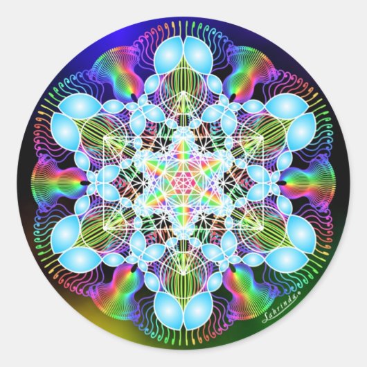 Rainbow Dreaming Runder Aufkleber (Vorderseite)