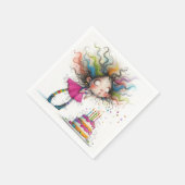 Rainbow Dreams Birthday Bliss Serviette (Ecke)