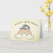 Rainbow Dreams Birthday Karte (Gelbe Blume)