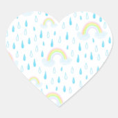 Rainbow Dreams Herz-Aufkleber (Vorderseite)