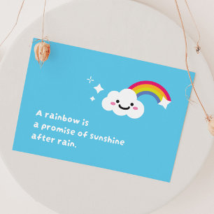 Rainbow Dreams in the Cloudy Sky Postcard Postkarte