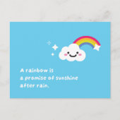 Rainbow Dreams in the Cloudy Sky Postcard Postkarte (Vorderseite)